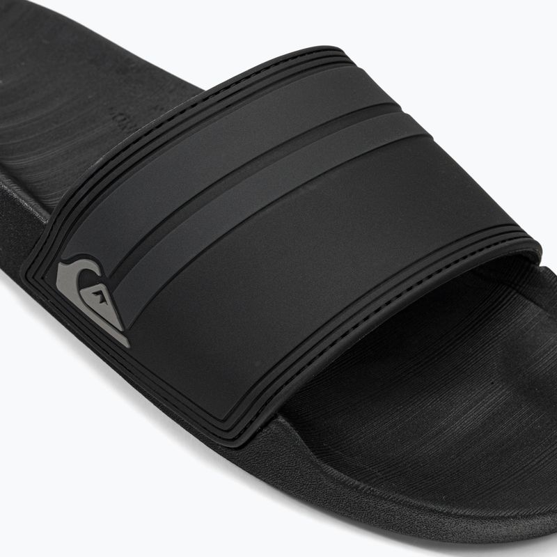 Klapki męskie Quiksilver Rivi Slide black/black/grey 7