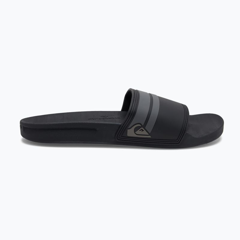 Klapki męskie Quiksilver Rivi Slide black/black/grey 10