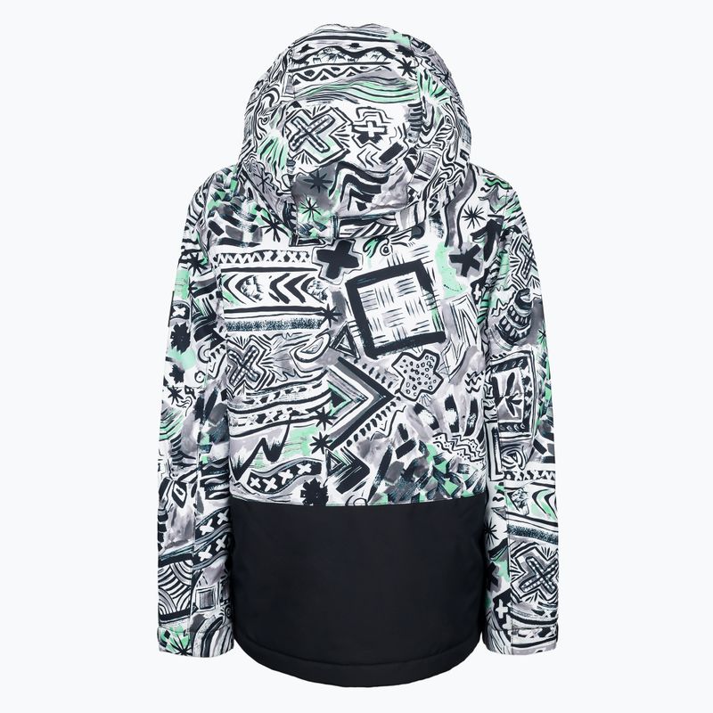 Kurtka snowboardowa dziecięca Quiksilver Mission Printed Block black quik archives original 2