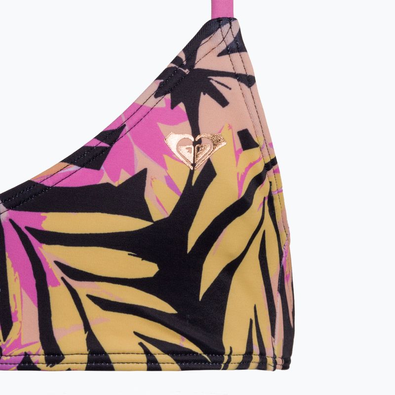 Strój kąpielowy dwuczęściowy dziecięcy ROXY Active Joy Basic Triangle Set anthracite zebra jungle girl 3