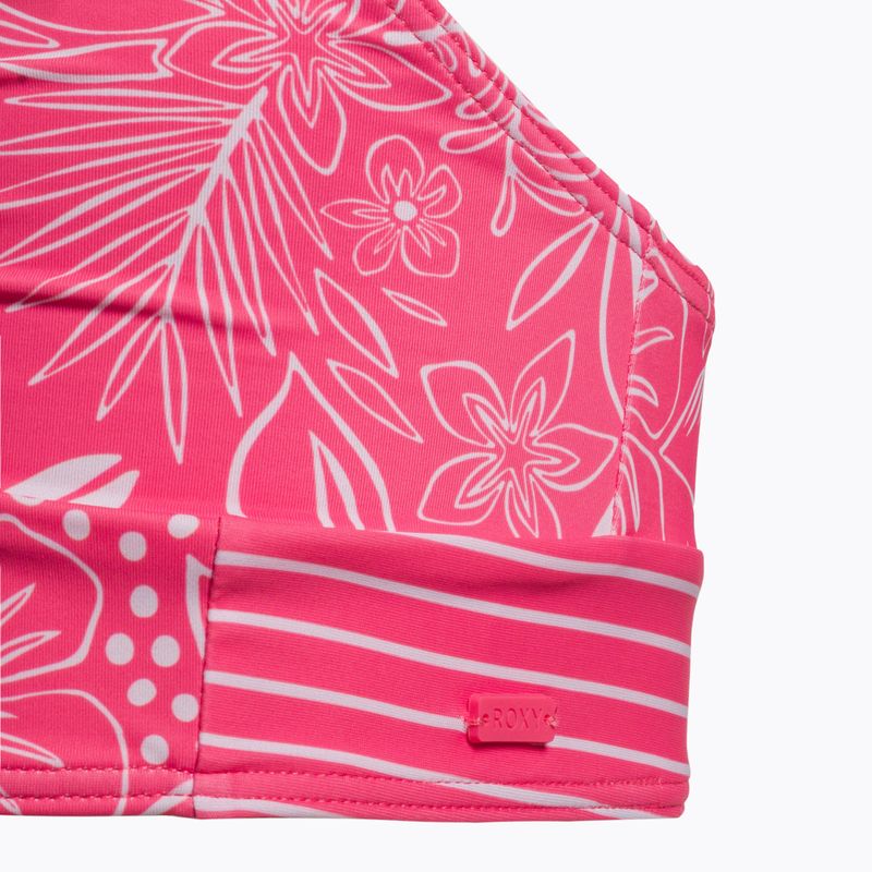 Strój kąpielowy dwuczęściowy dziecięcy ROXY Vacay For Life Crop Top Set sunkissed coral tropical tide 3