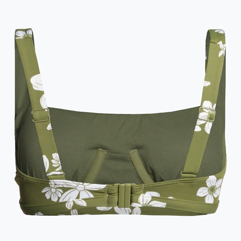Góra od stroju kąpielowego ROXY Retro D-Cup loden green surfrider spirit s 2