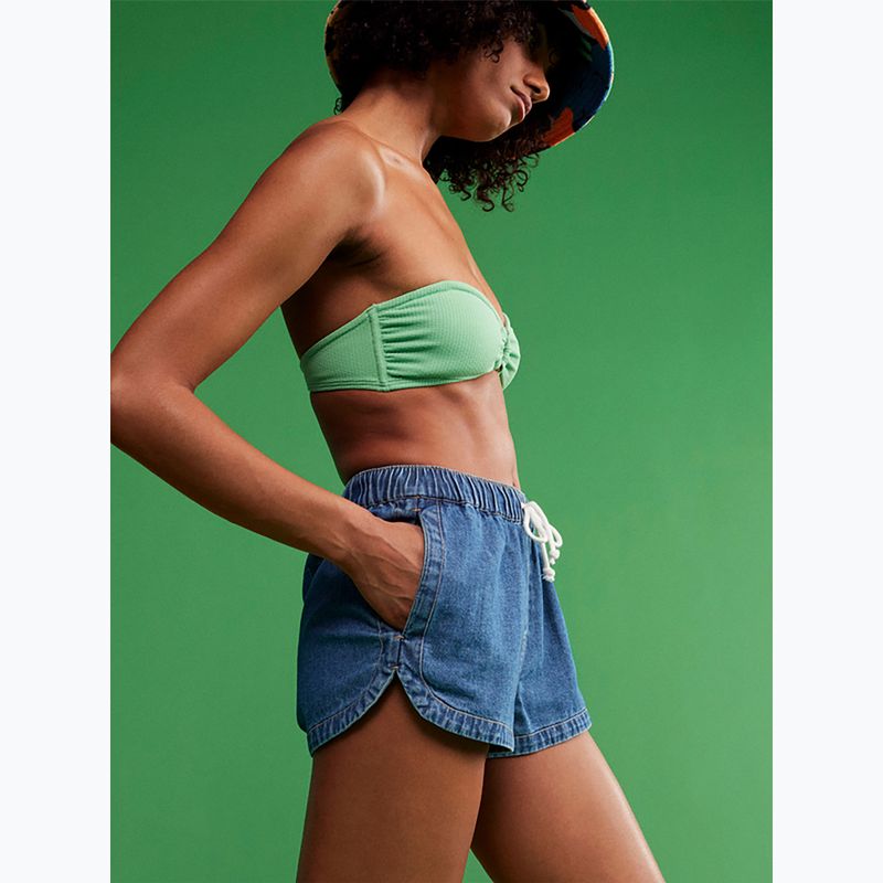Góra od stroju kąpielowego ROXY Color Jam Bandeau absinthe green 10