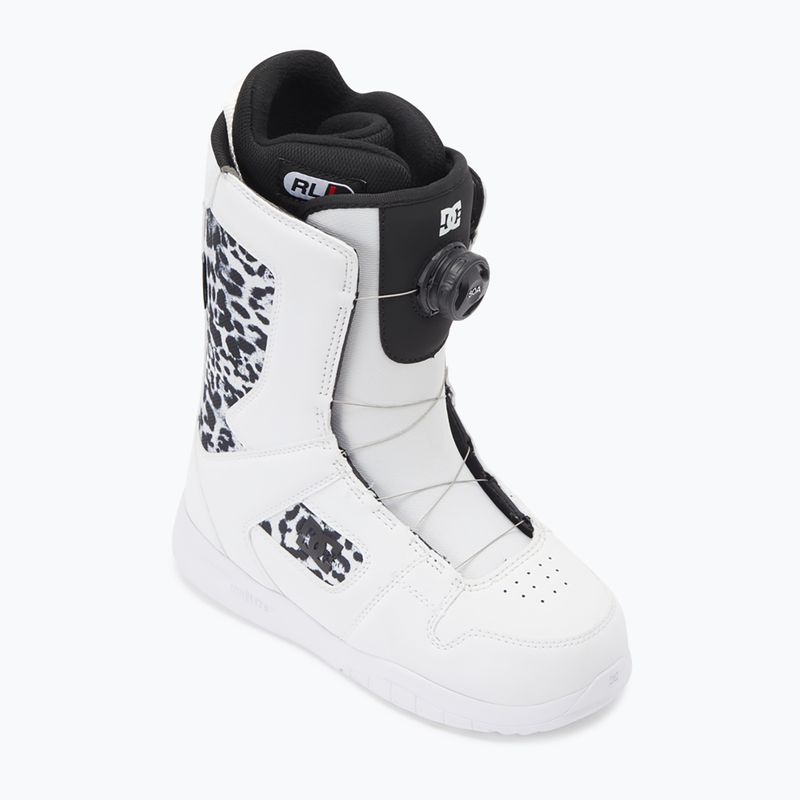 Buty snowboardowe damskie DC Phase Boa W white/black print 6
