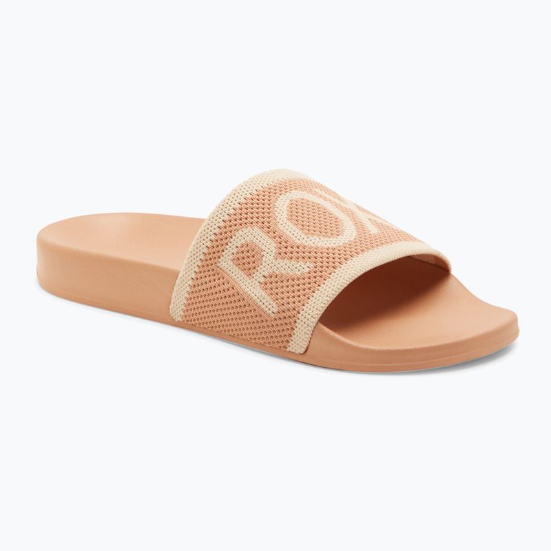 Klapki damskie ROXY Slippy Knit wheat/turkish coffee 8