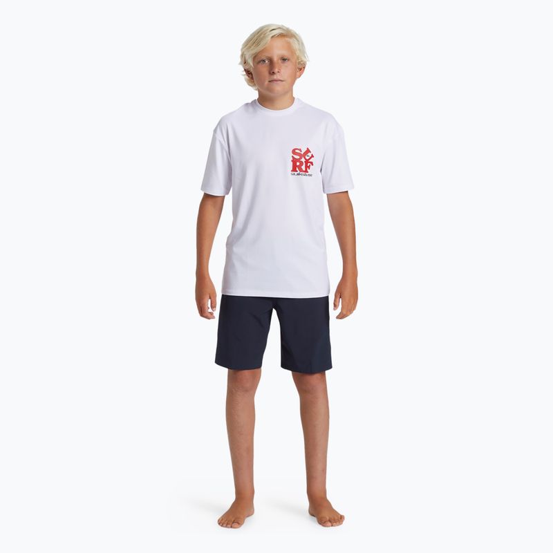 Koszulka dziecięca Quiksilver Everyday Surf UPF50 white/black 2