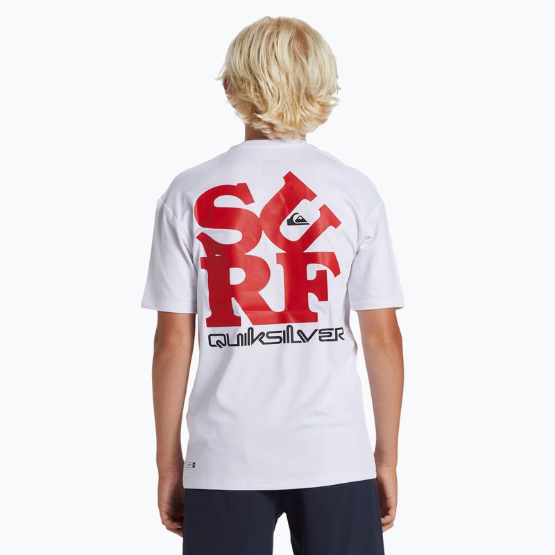 Koszulka dziecięca Quiksilver Everyday Surf UPF50 white/black 3