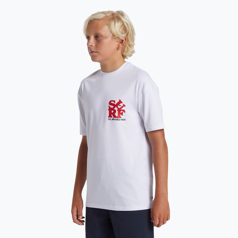 Koszulka dziecięca Quiksilver Everyday Surf UPF50 white/black 4