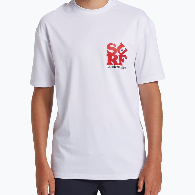 Koszulka dziecięca Quiksilver Everyday Surf UPF50 white/black 5