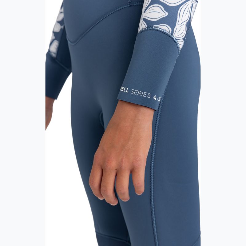 Pianka do pływania dziecięca ROXY 4/3 mm Swell Series Chest Zip GBS Wetsuit wild wind drifter floral 4