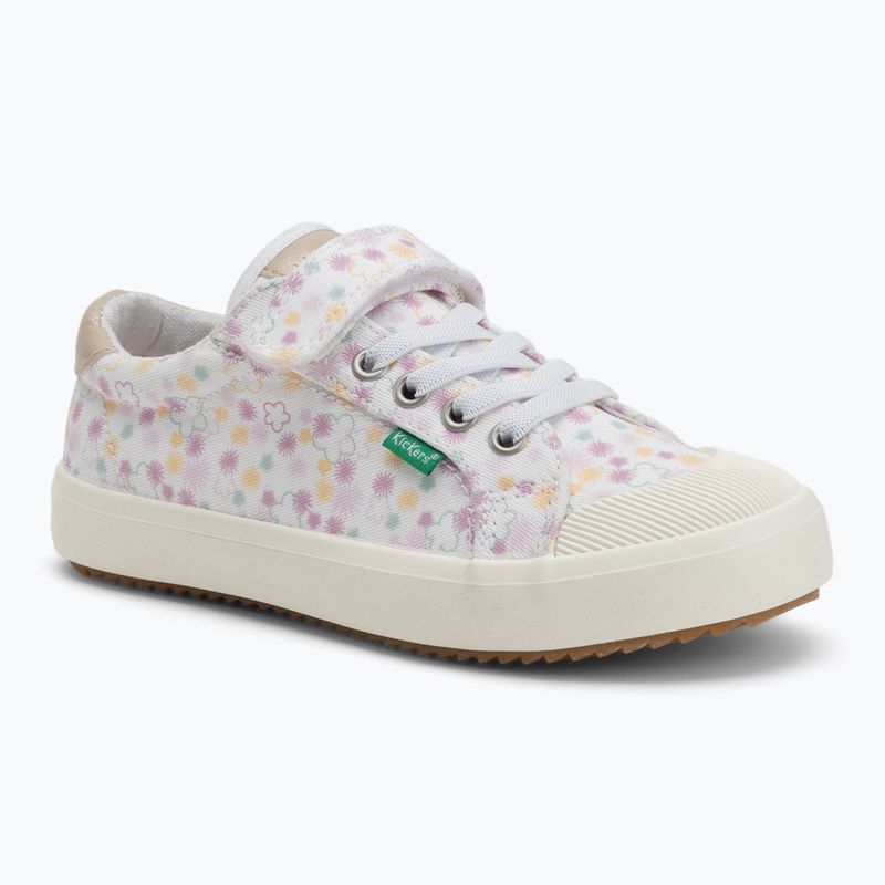 Trampki dziecięce Kickers Kickgoldi white/print festi summer