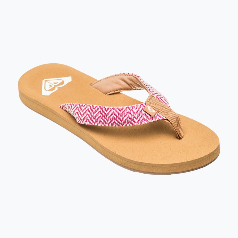 Japonki damskie ROXY Porto Raffia II raspberry 8