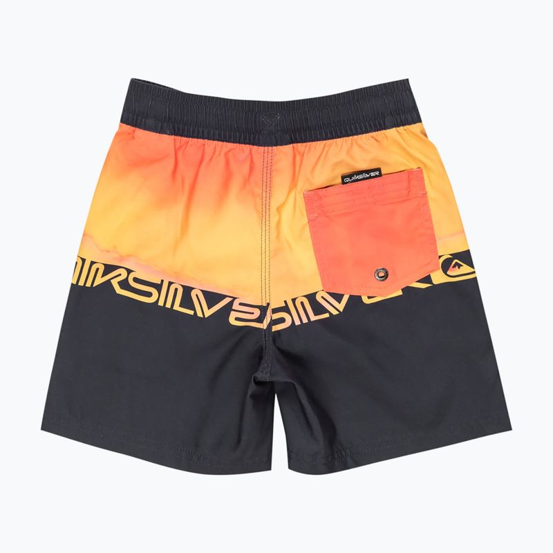 Szorty kąpielowe dziecięce Quiksilver Everyday Straight Volley 12" fiery coral wordblock 2