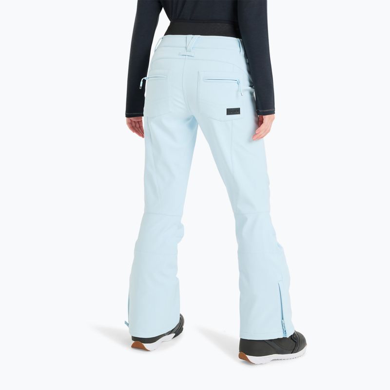 Spodnie snowboardowe damskie ROXY Rising High ice blue 3