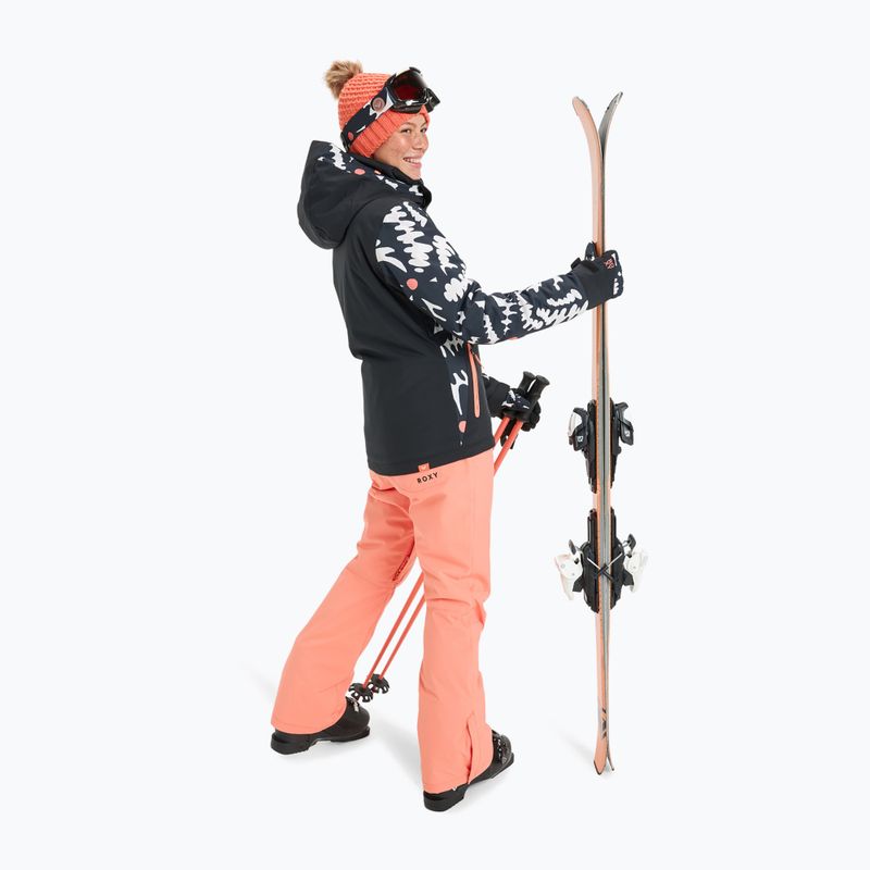 Kurtka snowboardowa damska ROXY Free Jet true black/big flower 4