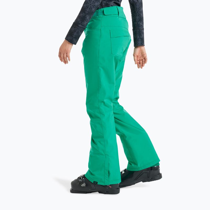 Spodnie snowboardowe damskie ROXY Backyard vivid green 5