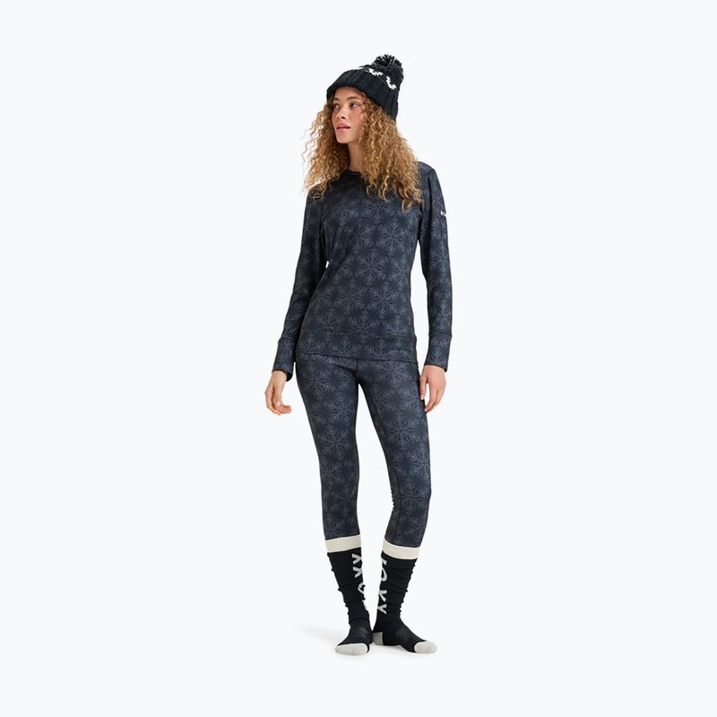 Bluza termoaktywna damska ROXY Daybreak Brushed true black/snowflakes 2