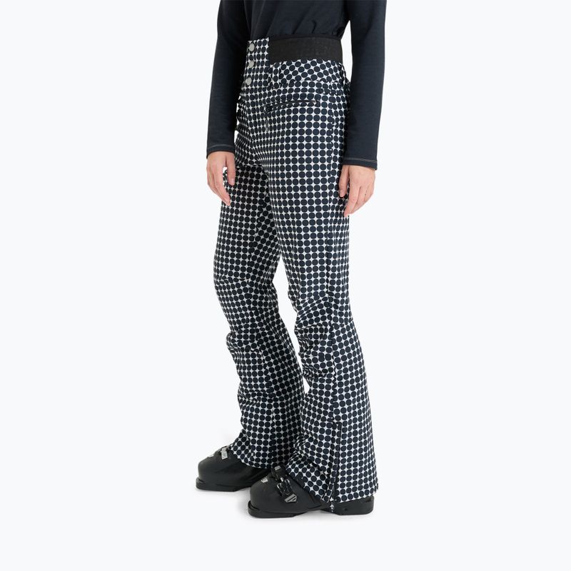 Spodnie snowboardowe damskie ROXY Rising High whisper white/small dots 4
