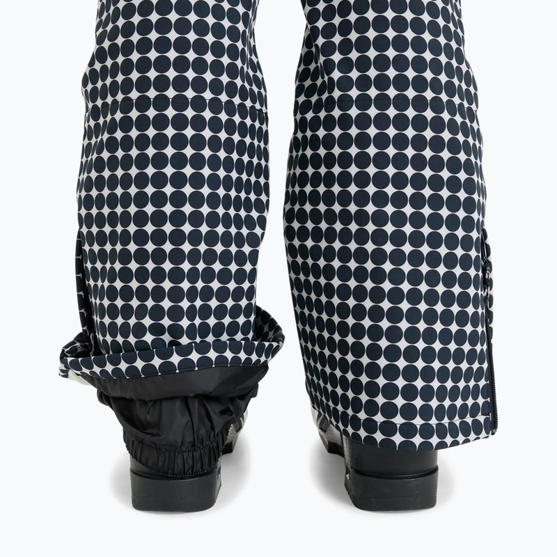 Spodnie snowboardowe damskie ROXY Rising High whisper white/small dots 8