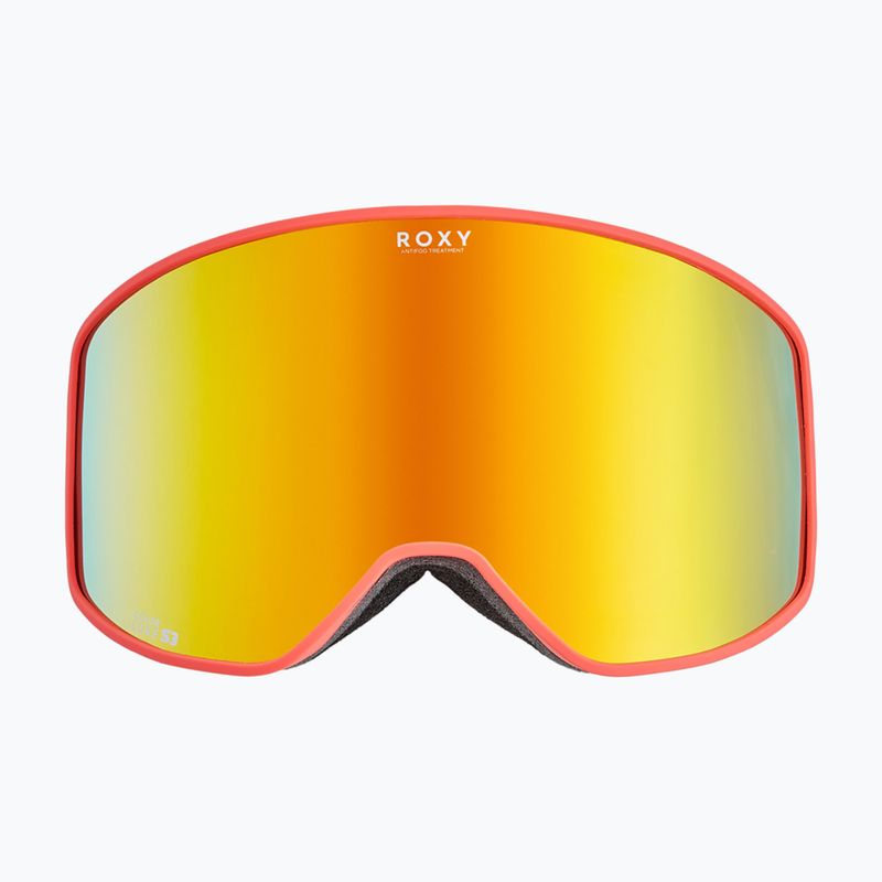 Gogle snowboardowe damskie ROXY Storm W coral chic/clux ml orange 6