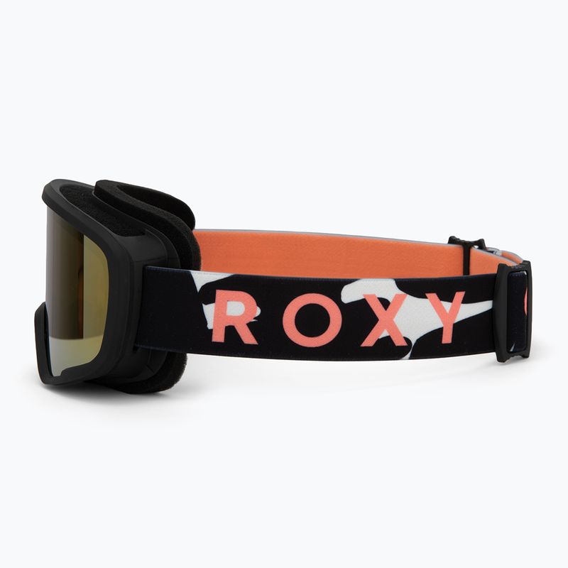 Gogle snowboardowe dziecięce ROXY Missy big flowers/clux ml orange 4