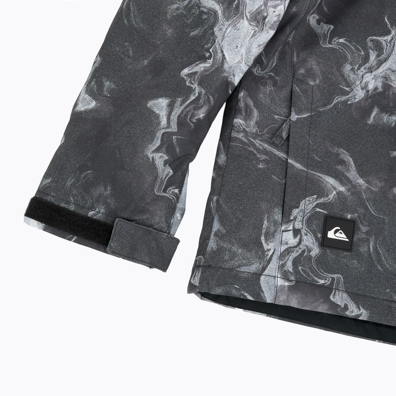 Kurtka snowboardowa dzięcięca Quiksilver Mission Printed thermostamp grayscale 12