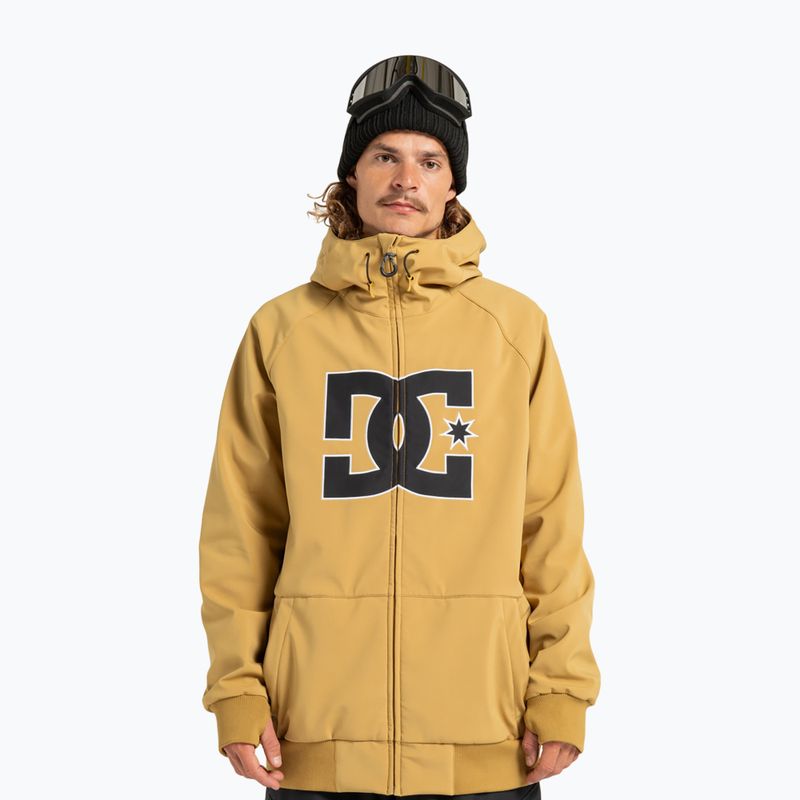 Kurtka snowboardowa męska DC Spectrum Softshell mustard gold