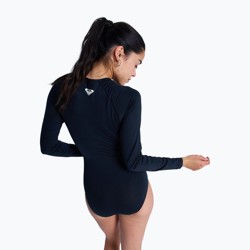 Strój kąpielowy jednoczęściowy damski ROXY Essentials Front Zip anthracite 3