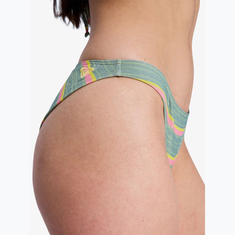 Dół od stroju kąpielowego ROXY Ocean Dreamer Cheeky oil green say it with stripes 6