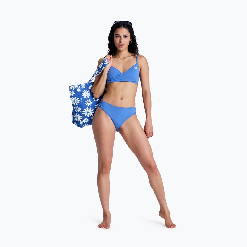 Góra od stroju kąpielowego ROXY Solid Essentials Wrap Bralette dutch blue 2