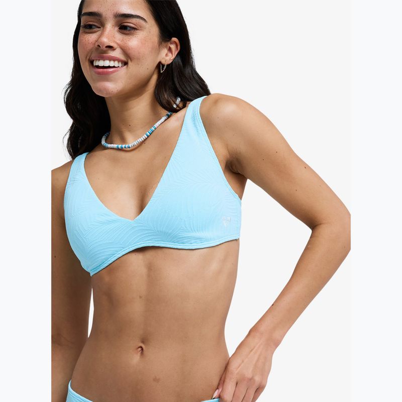 Góra od stroju kąpielowego ROXY Palm Dreams Elongated Tri tanager turquoise 4