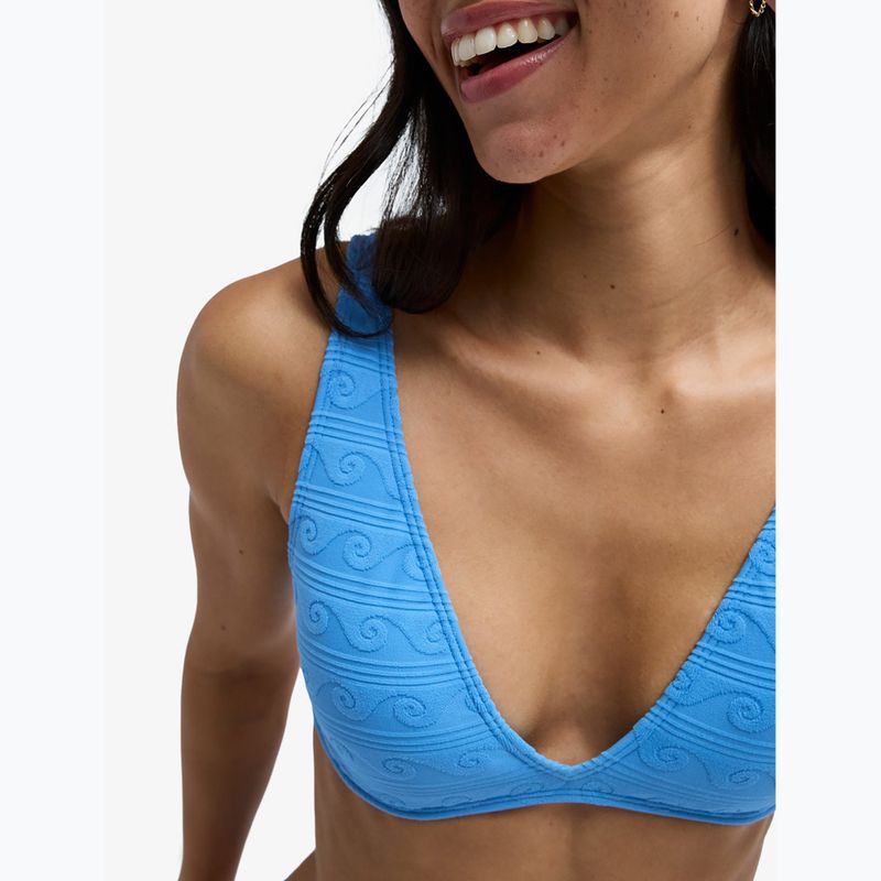 Góra od stroju kąpielowego ROXY Paradise Wave Elongated Tri silver lake blue make a splash 6