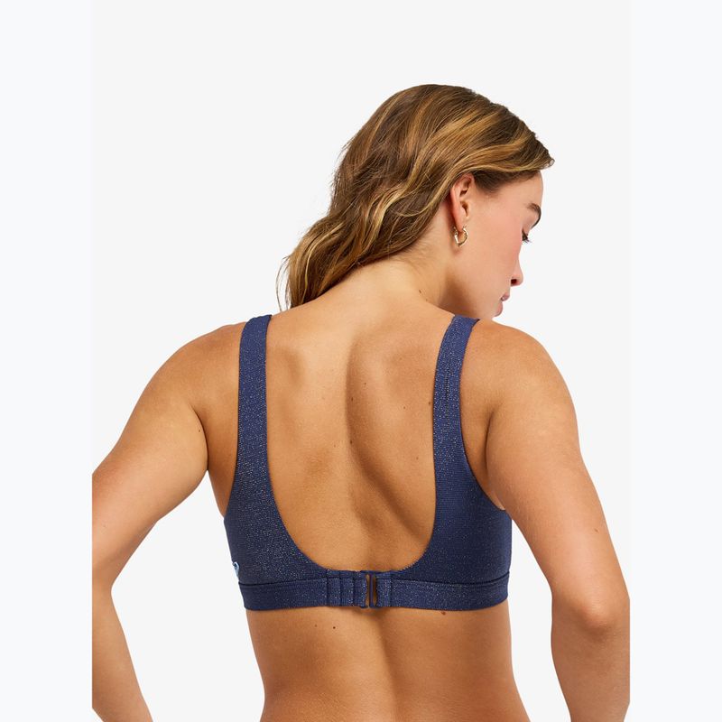 Góra od stroju kąpielowego ROXY Paradise Wave Elongated Tri mood indigo 3