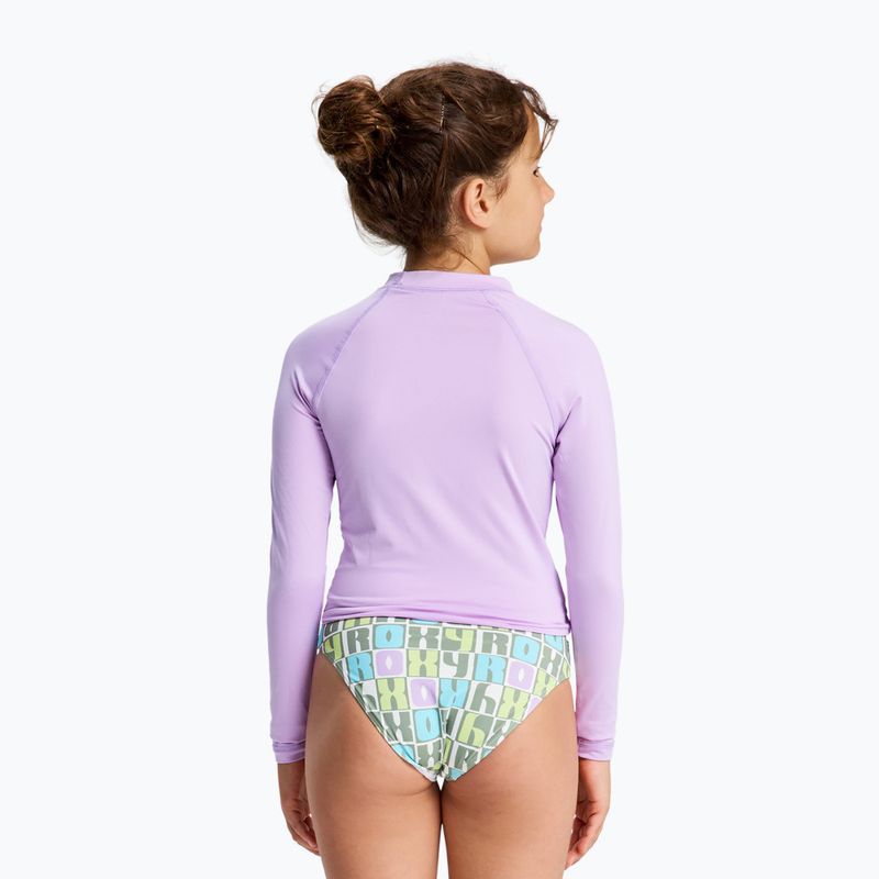 Longsleeve do pływania dziecięcy ROXY Whole Hearted crocus petal 2