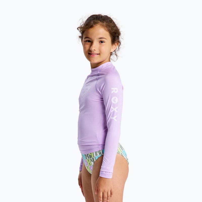Longsleeve do pływania dziecięcy ROXY Whole Hearted crocus petal 3