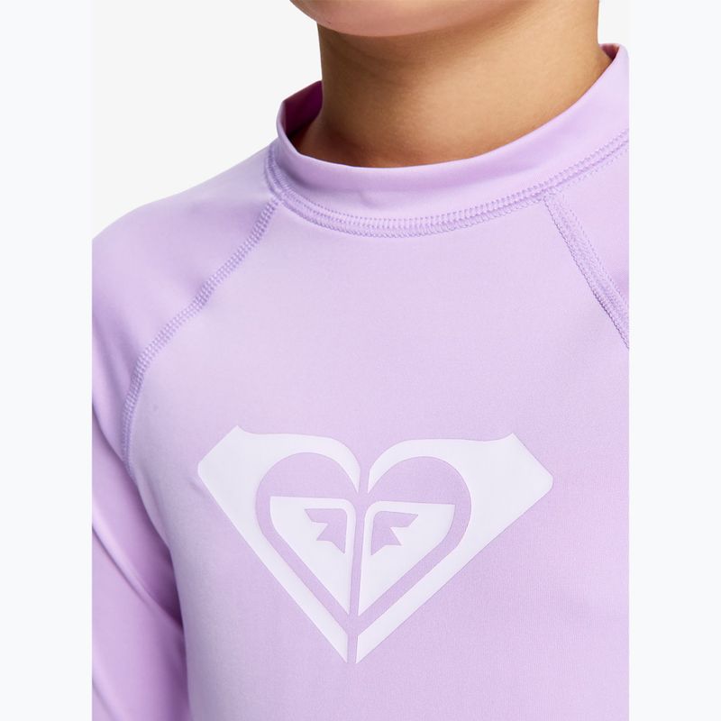 Longsleeve do pływania dziecięcy ROXY Whole Hearted crocus petal 5