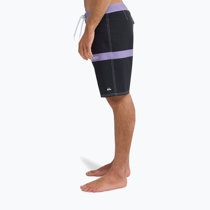Szorty kąpielowe męskie Quiksilver Surfsilk Straight 20" black block momentum 4