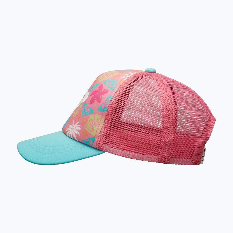 Czapka z daszkiem dziecięca ROXY Sweet Emotions plumeria hippie hour diagonal 3