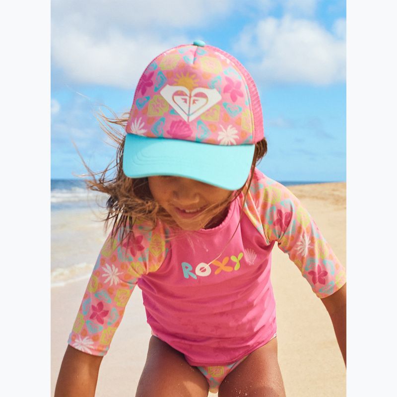 Czapka z daszkiem dziecięca ROXY Sweet Emotions plumeria hippie hour diagonal 5