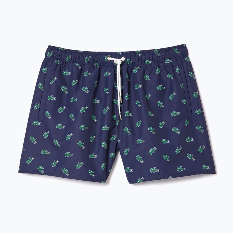Szorty kąpielowe męskie Lacoste MH7188 navy blue/multico 5