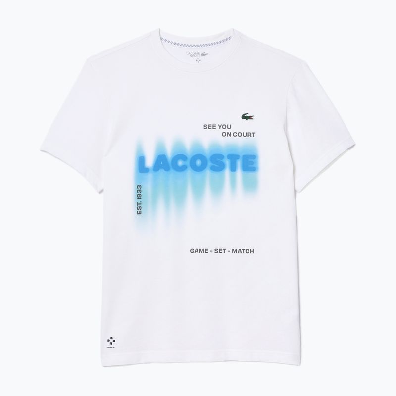 Koszulka tenisowa męska Lacoste TH2617 white 5