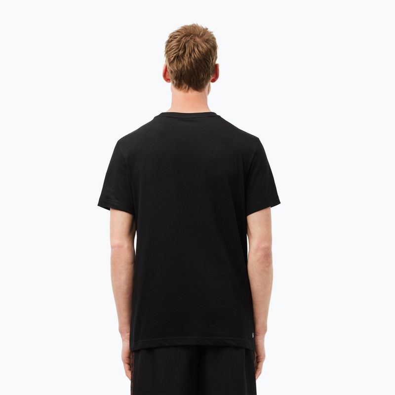 Koszulka męska Lacoste TH2508 black/white 2