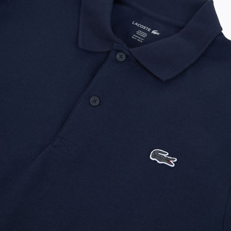 Longsleeve polo męski Lacoste DH5523 navy blue 3