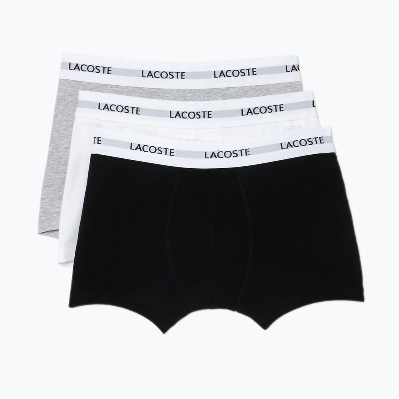 Bokserki męskie Lacoste 5H5150 3 pary black/white/silver chine 7
