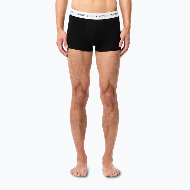 Bokserki męskie Lacoste 5H5150 3 pary black/white/silver chine 10