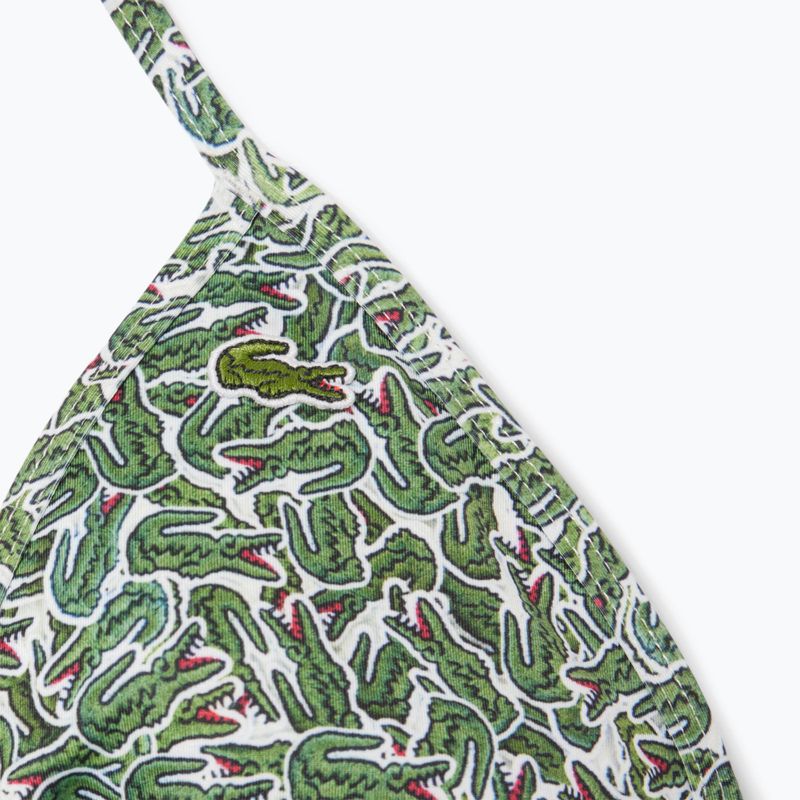 Góra od stroju kąpielowego Lacoste MF9588 green/flour 3