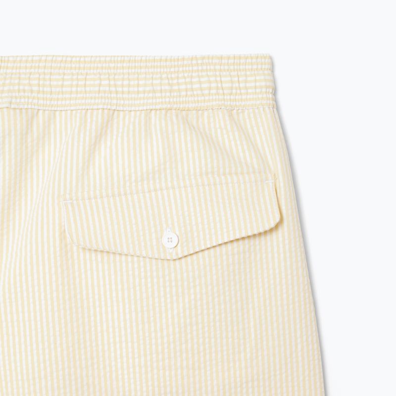 Szorty kąpielowe męskie Lacoste MH9089 white/yellow 8