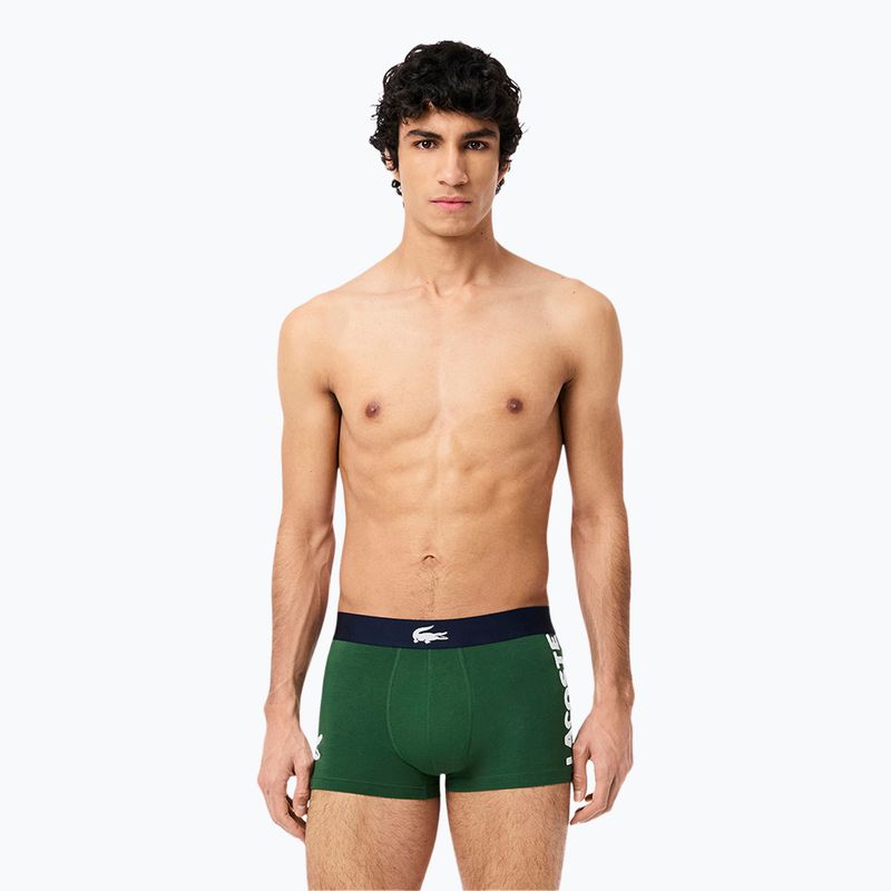 Bokserki męskie Lacoste 5H1291 3 pary thyme/navy blue/white 2