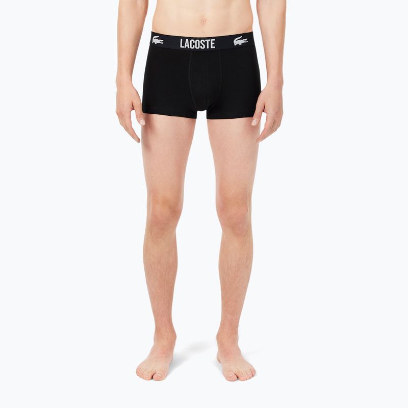 Bokserki męskie Lacoste 5H2393 3 pack black/red/white 5