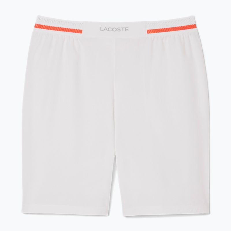 Spodenki tenisowe męskie Lacoste GH7413 white/mango tree red 4